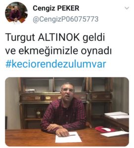 İş Adamı Cengiz Peker Twitter hesabından iddiayı dile getirdi
